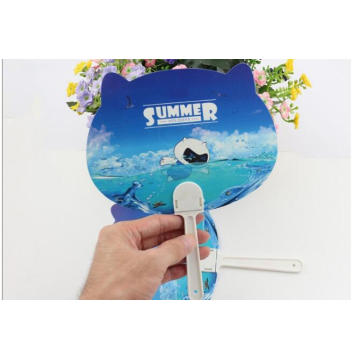 Günstige Werbung Fan Sommer Promotion Benutzerdefinierte Kunststoff Geschenk Kleine Hand Fans